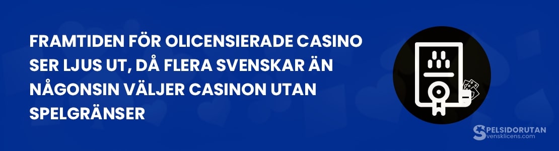 Allt fler svenskar väljer spel på casinon utan förbud pch begränsningar